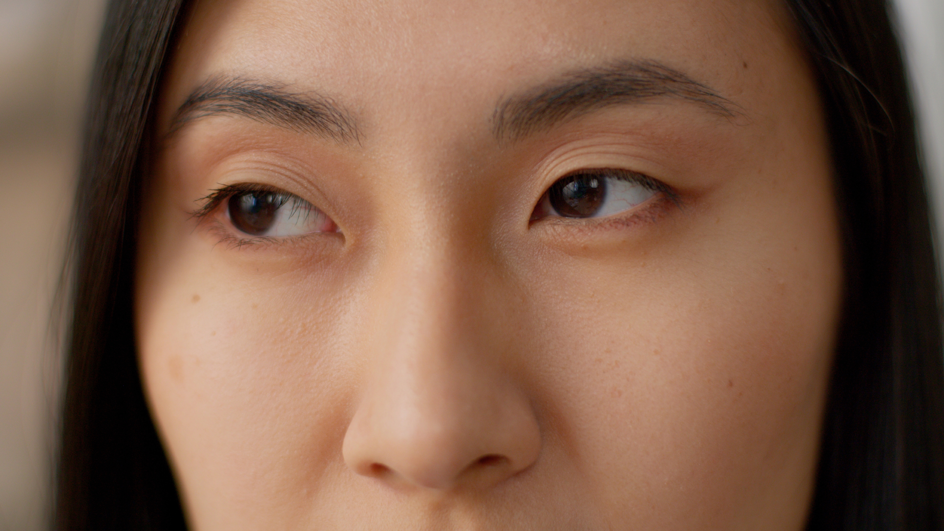 Close-up of a woman's eyes
